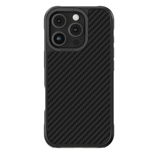 Amazingthing Titan Max Magsafe Drop Proof Case For Iphone 16 Pro Max 6.9 High Tech Fiber 1500D (Black)