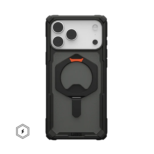 UAG Plasma XTE Magsafe Case for iPhone 17 Pro (Black/Pop Orange)