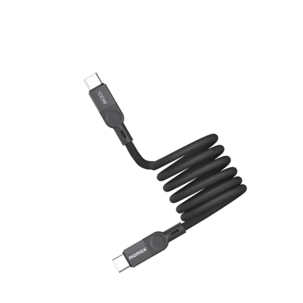 Momax Mag.Link 100W USB-C to USB-C Magnetic Cable 1m  (Black)