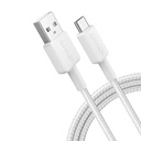 Anker 322 USB-A to USB-C Cable Braided (1.8m/6ft) (White)
