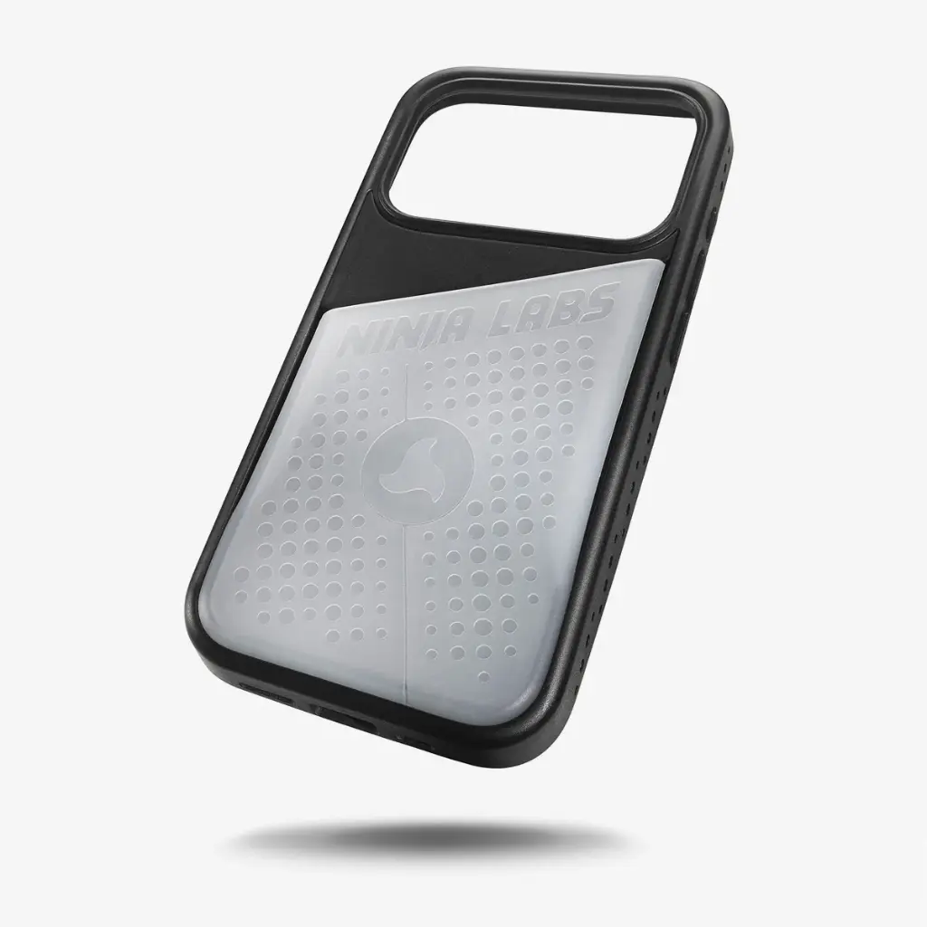 Ninja Labs Flex Pouch for iPhone 17 Pro Max Case (Black/Clear)