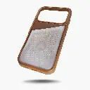 Ninja Labs Flex Pouch for iPhone 17 Pro Case (Mocha/Clear)