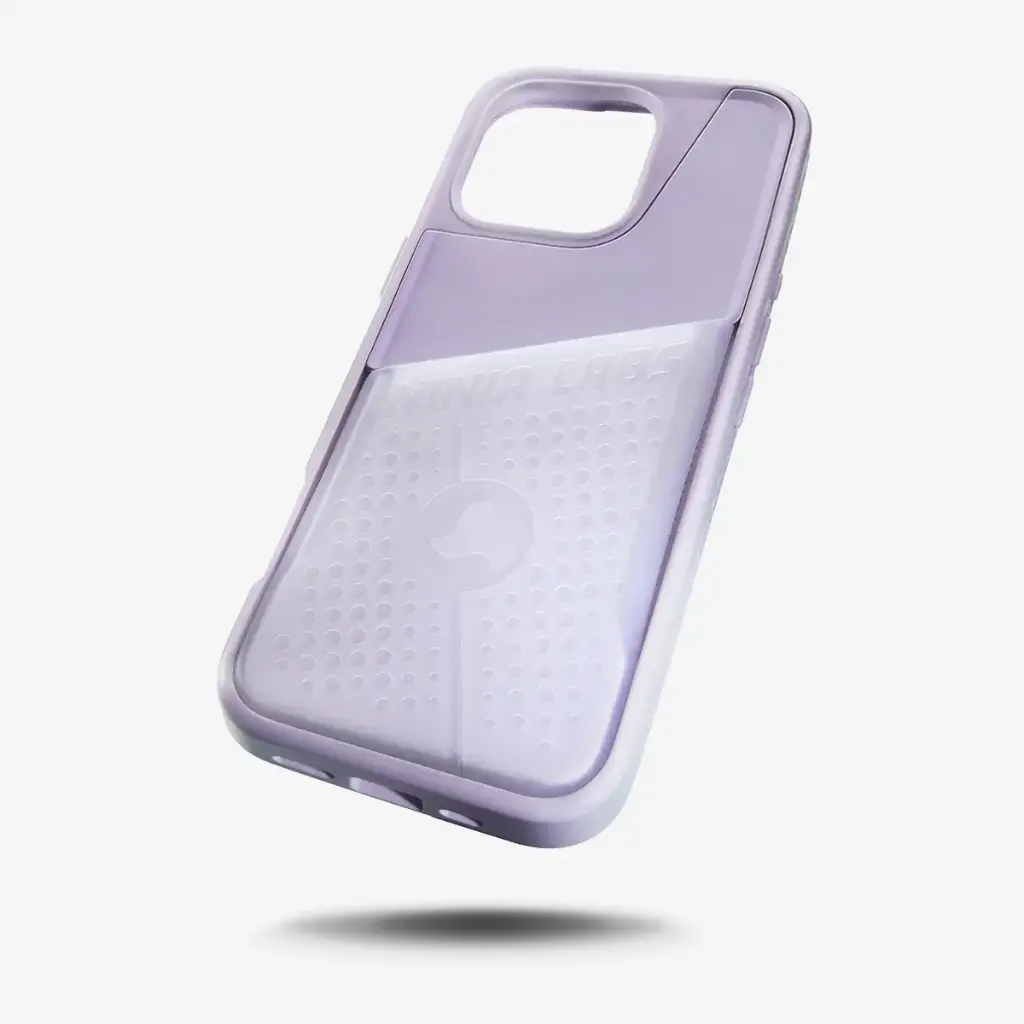 Ninja Labs Flex Pouch for iPhone 16 Pro Max Case (Lavender/Clear)
