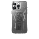 SkinArma Helio MagSafe Case With Grip Stand for iPhone 15 Pro (Grey)
