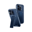 Uniq Hybrid Heldro Mount With Stand Case for iPhone 15 Pro Max (UltraMarine Deep Blue)