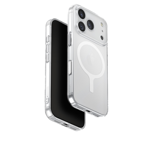 Uniq Airsuit MagSafe Case for iPhone 17 Pro (Glossy Clear/White)