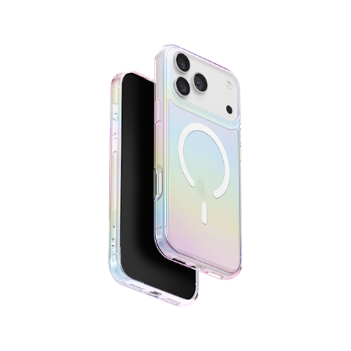 Uniq Hybrid Iridescia MagSafe Case for iPhone 17 Pro Max (Holo Quartz)
