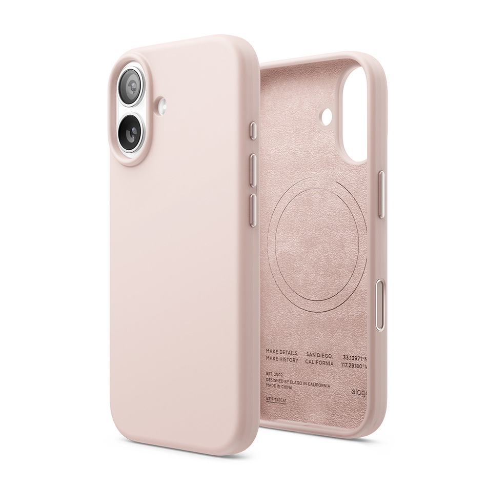 Elago Magnetic Silicone Case for iPhone 17 (Light Pink)