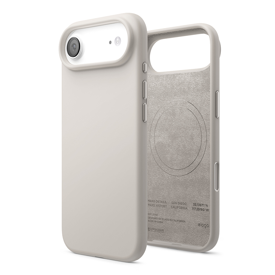 Elago Magnetic Silicone Case for iPhone 17 Air (Stone)