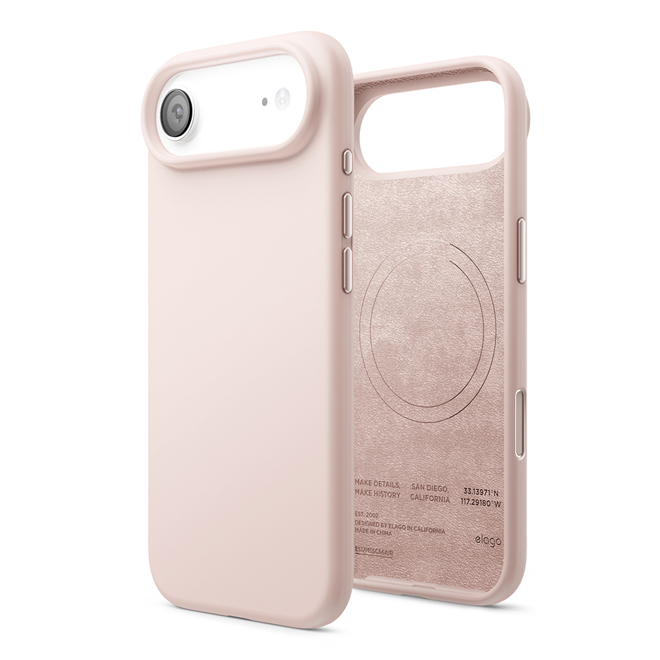 Elago Magnetic Silicone Case for iPhone 17 Air (Light Pink)