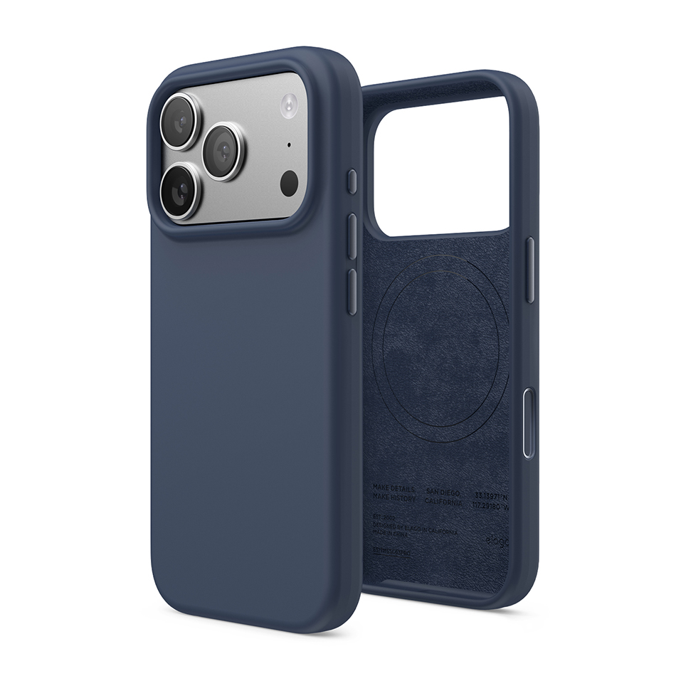 Elago Magnetic Silicone Case for iPhone 17 Pro (Jean Indigo)