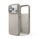 Elago Magnetic Leather Case for iPhone 17 Pro (Light Grey)