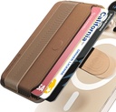 Sinjimoru M-Pull Tab Stand Magsafe Wallet (Brown)