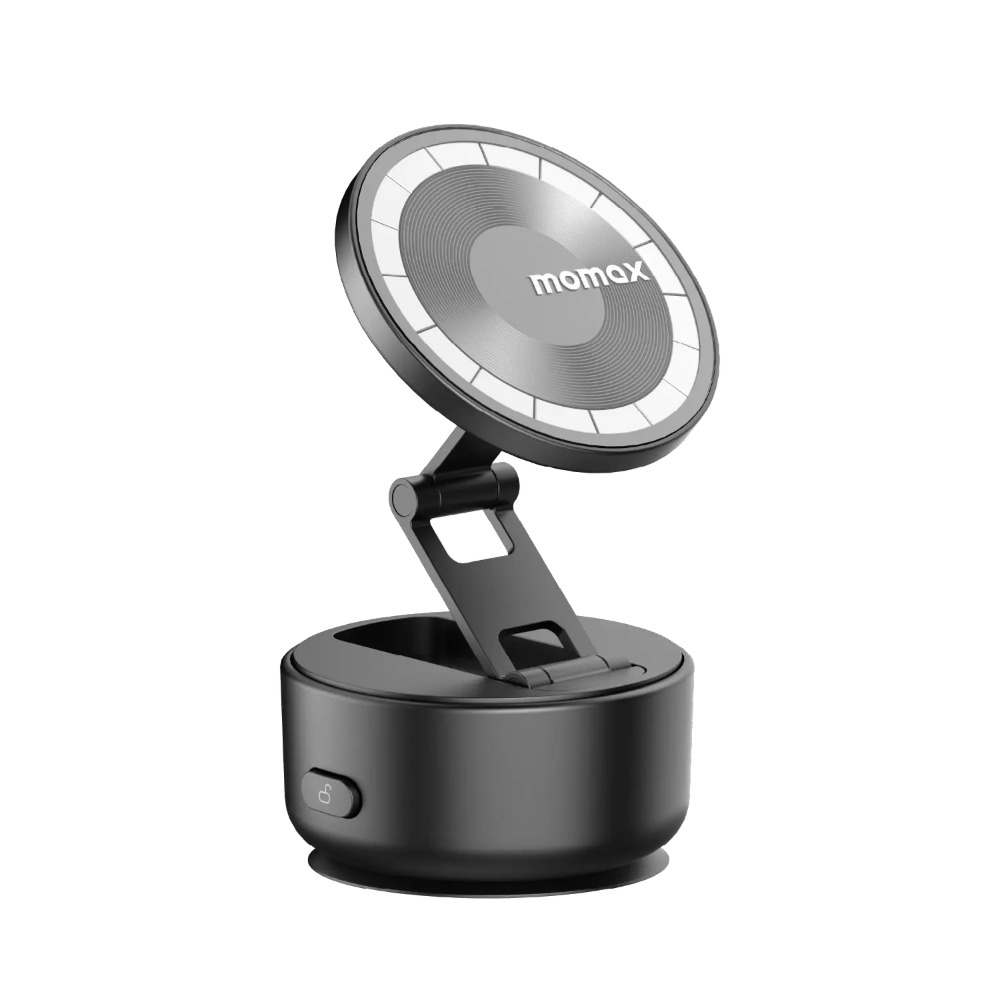 Momax 1-SNAP GO Auto Suction  Magnetic Phone Stand (Black)