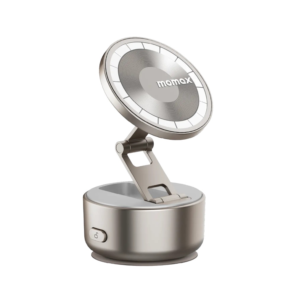 Momax 1-SNAP GO Auto Suction Magnetic Phone Stand (Titanium)