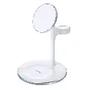 Choetech 15W 3-in-1 Magnetic Wireless Charging Stand (White)