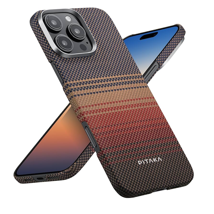 Pitaka Woven Slim Case iPhone 16 Pro Max SunSet