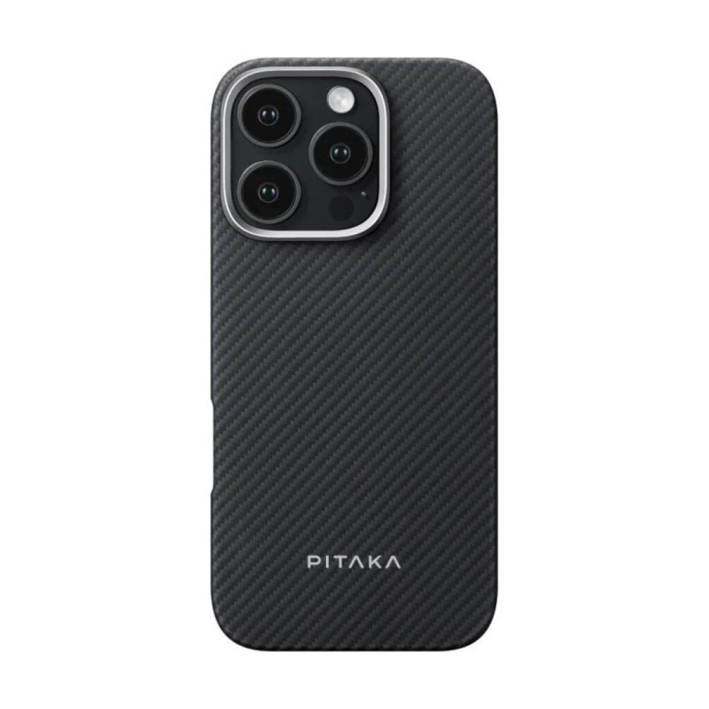 Pitaka Woven Slim Case iPhone 16 Pro Max (Black/grey)