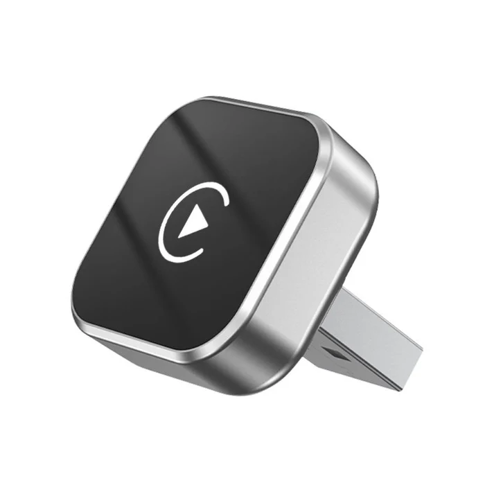 JASCO Wireless CarPlay (2 in 1 Wireless Adapter) (Chrome Silver)