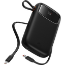 Baseus EnerFill FC31 Qpow3 Digital Display Power Bank with 2 Built-in USB-C Cables 20000mAh 45W (Cosmic Black)