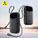 Baseus EnerFill FC31 Qpow 3 Digital Display Power Bank with USB-C+iP Cables 20000mAh 45W (Cosmic Black)