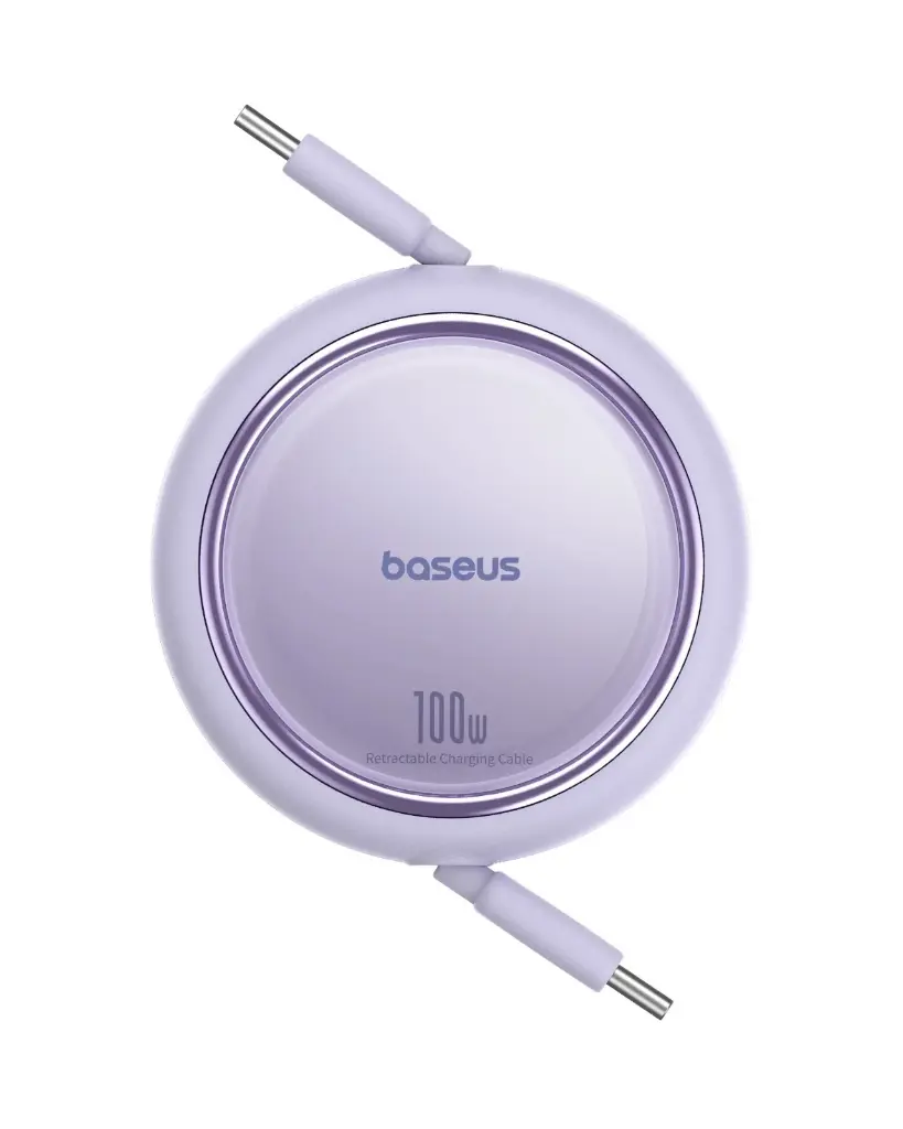Baseus Free2Pull Mini Retractable Cable USB-C to USB-C 100W 1.5m (Nebula Purple)