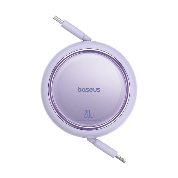 Baseus Free2Pull Retractable Charging Cable USB-C to iP 20W 1m (Nebula Purple)