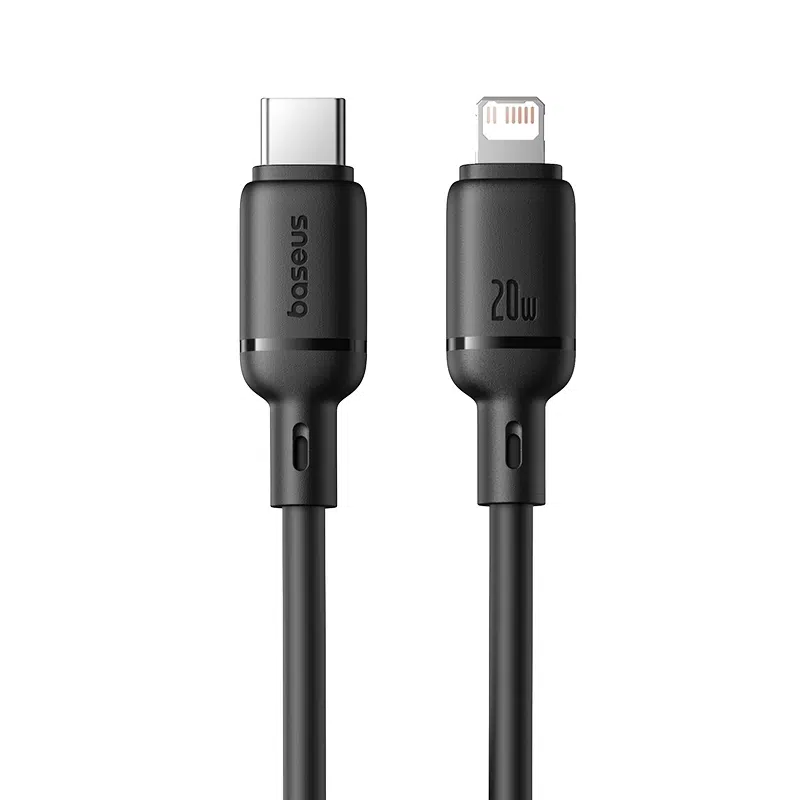 Baseus Silky Series Fast Charging Cable USB-C to iP 20W 2m (Cluster Black)