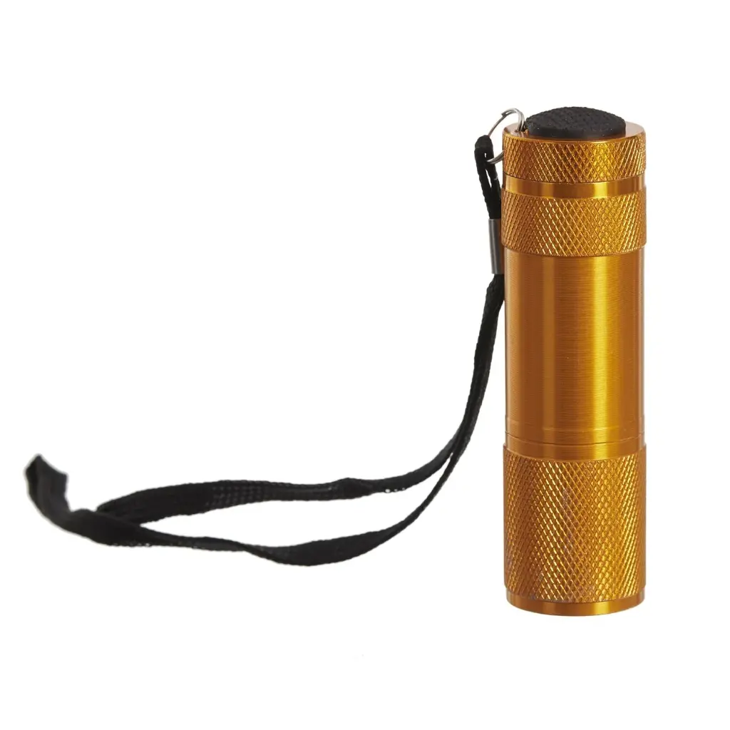 Mini 9 LED Aluminum Flashlight (Bronze)