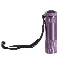 Mini 9 LED Aluminum Flashlight (Purple)