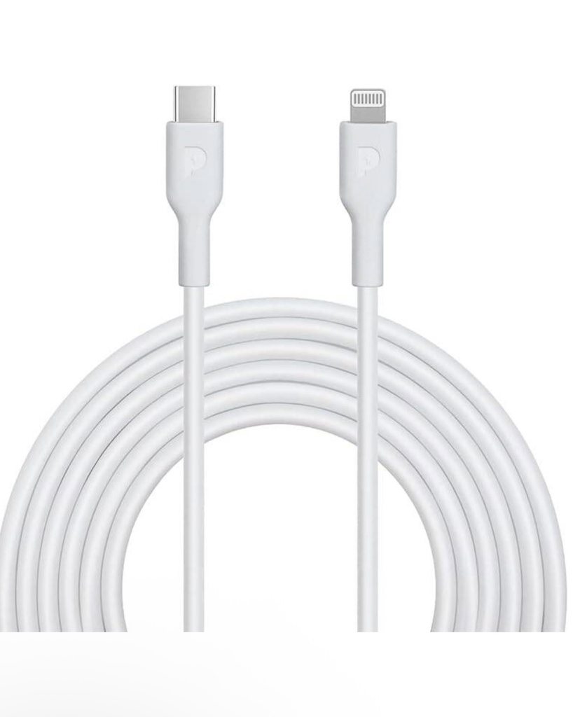 Powerology Type-C To Lightning Cable PD 60W (White)