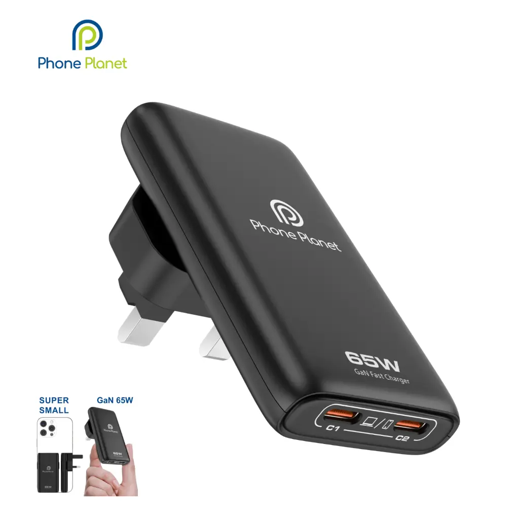 Phone Planet Universal GAN Charger 65W (Black)