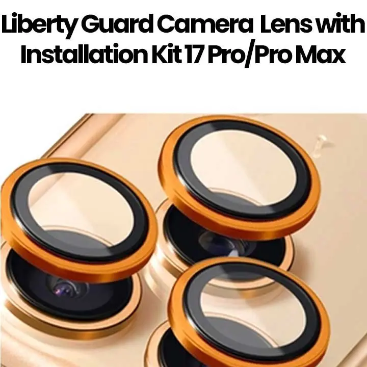 Liberty Guard Camera Lens for iPhone 17 Pro/17 Pro Max (Orange Titanium)