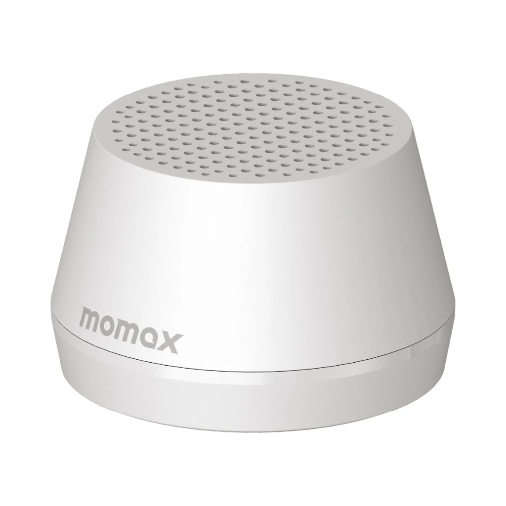Momax 1-VIBE GO LITE Magnetic Wireless Speaker (White)