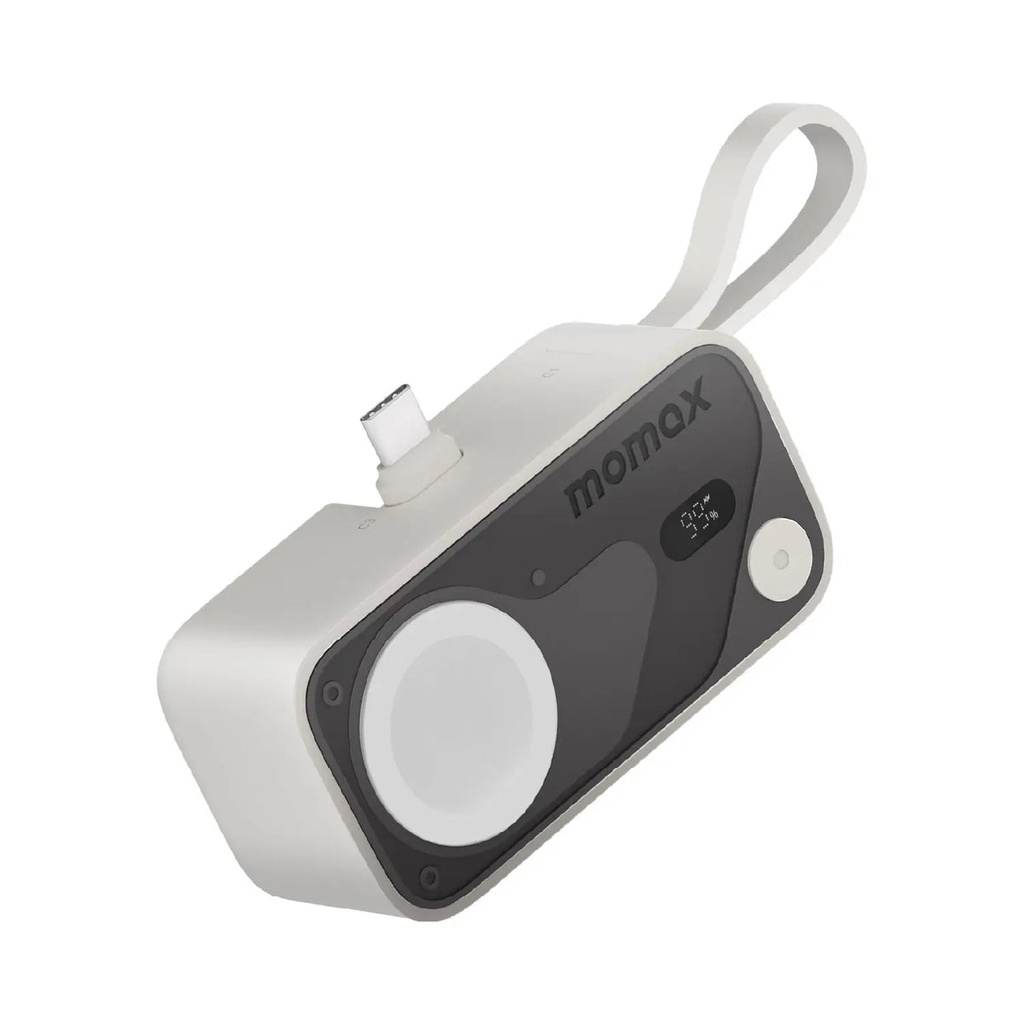 Momax 5000mAh PD 2 0W Built-in C cable & Apple Watch Tail Plug Power