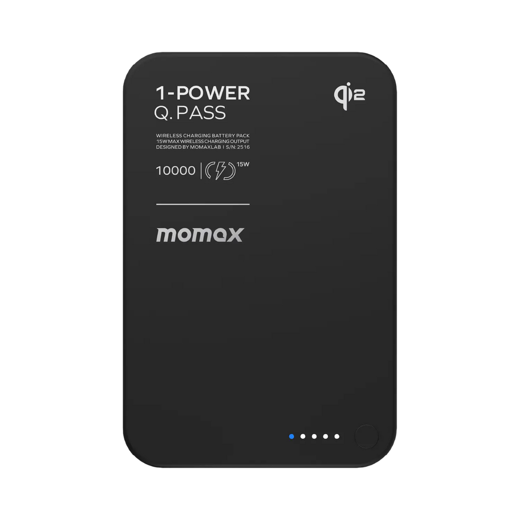 MomaxQ.Mag X1 Qi2 Magnetic Wireless Battery Pack 10000mAh - Gen 2 (Black) 