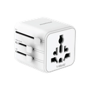 Momax 1-World Travel Adaptor (White)