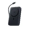 بيسوس بطاريه متنقله مغناطسيه مع كيبيل مدمج لون اسود 