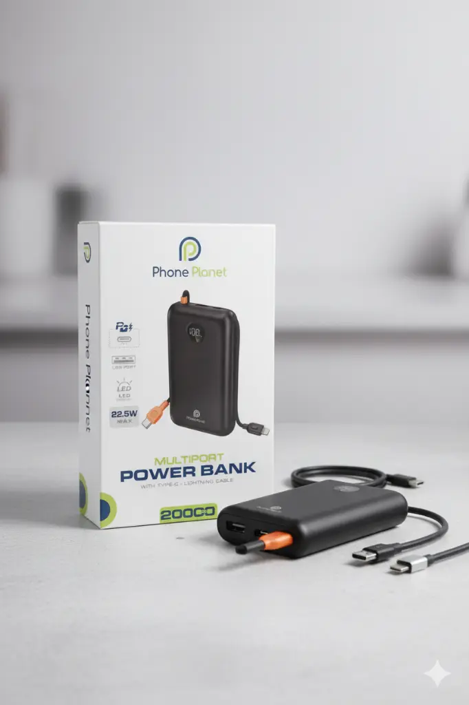 Phone Planet Multiport Power Bank 20000mAh (Black)