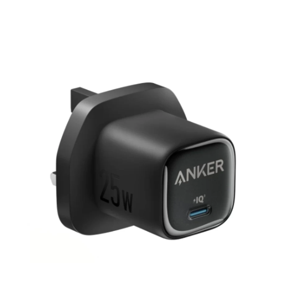 انكر شاحن حائط بقدرة 25 واط بمنفذ يو اس بي سي  (أسود)