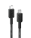 انكر كابل يو اس بي سي  إلى يو اس بي سي  مضفّر، طول 1 متر (أسود) 