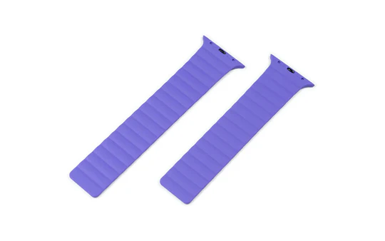 توري سوار ساترن السيليكون المغناطيسي لساعة آبل ألترا مقاس 49/46/45/44 مم (لافندر)