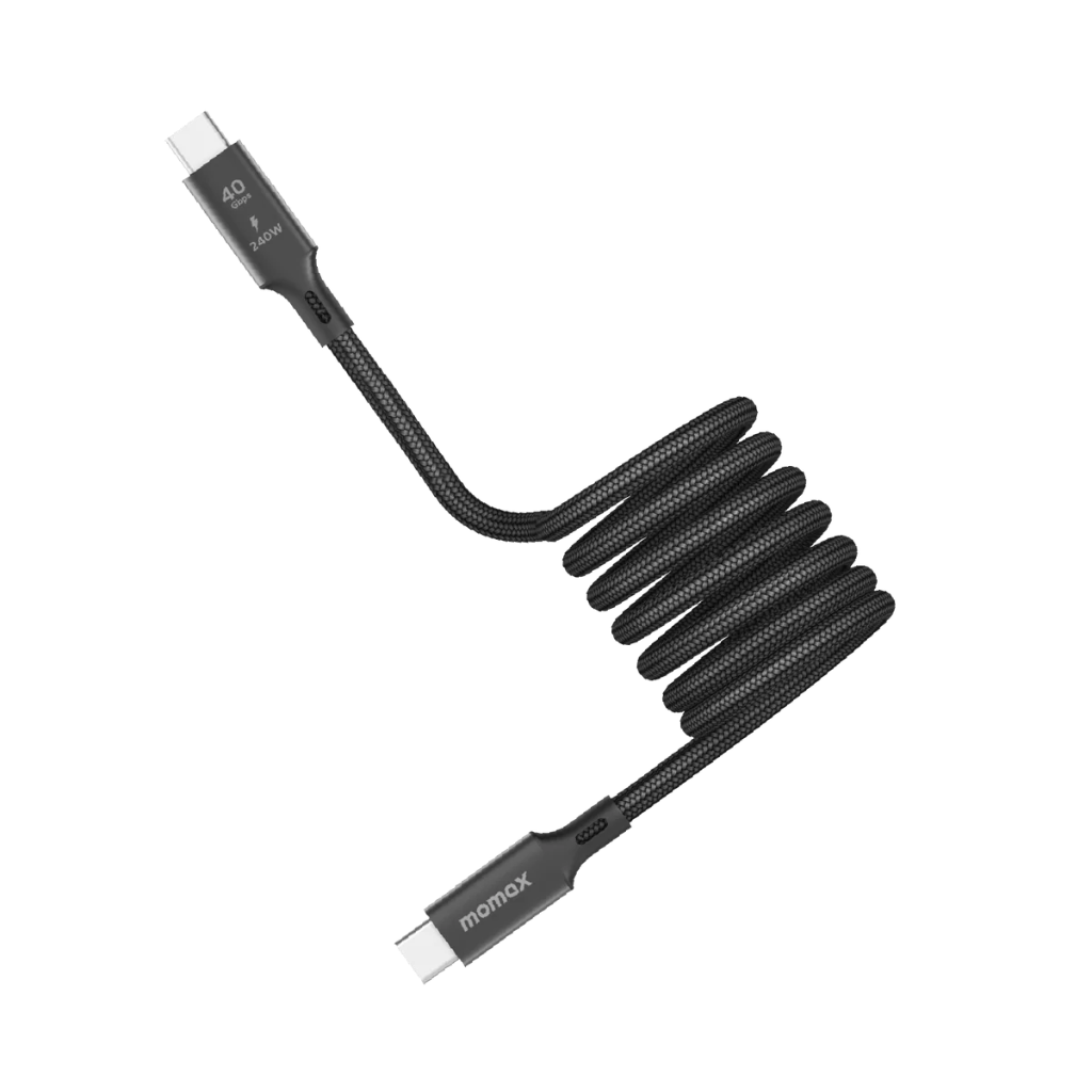 Momax Mag.link 240W USB-C to USB-C USB4 40Gbps Magnetic Cable 1.5m (Black)