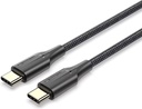 Vention Nylon Braided Zinc Alloy USB C- C Cable 2M (Black)