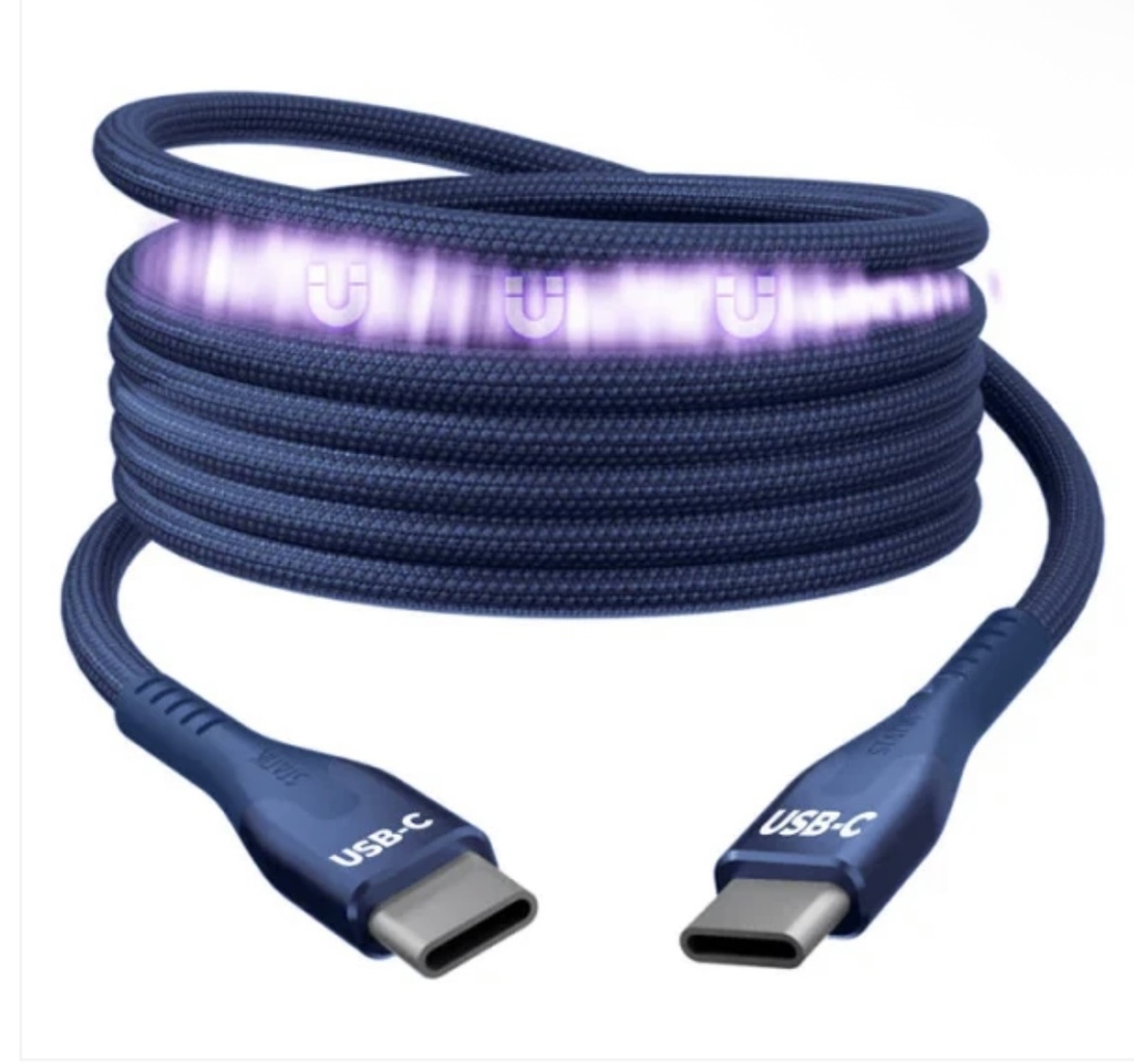 Statik MagStack Pro Magnetic 100w USB-C to C Cable 0.9M (Navy)