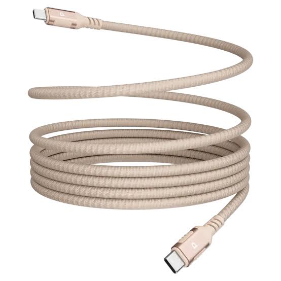 Powerology Malinka Weave Magnetic USB-C Cable PD 60W 1.2M (Desert Titanium)