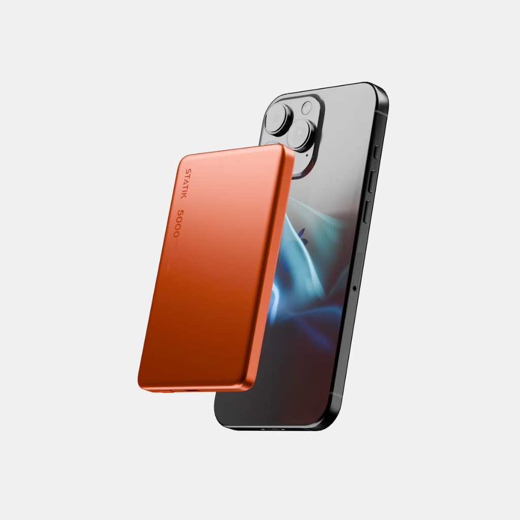 Statik MagSafe Power Bank with Semi-Solid Electrolyte Technology V2 5000mAh (Orange)