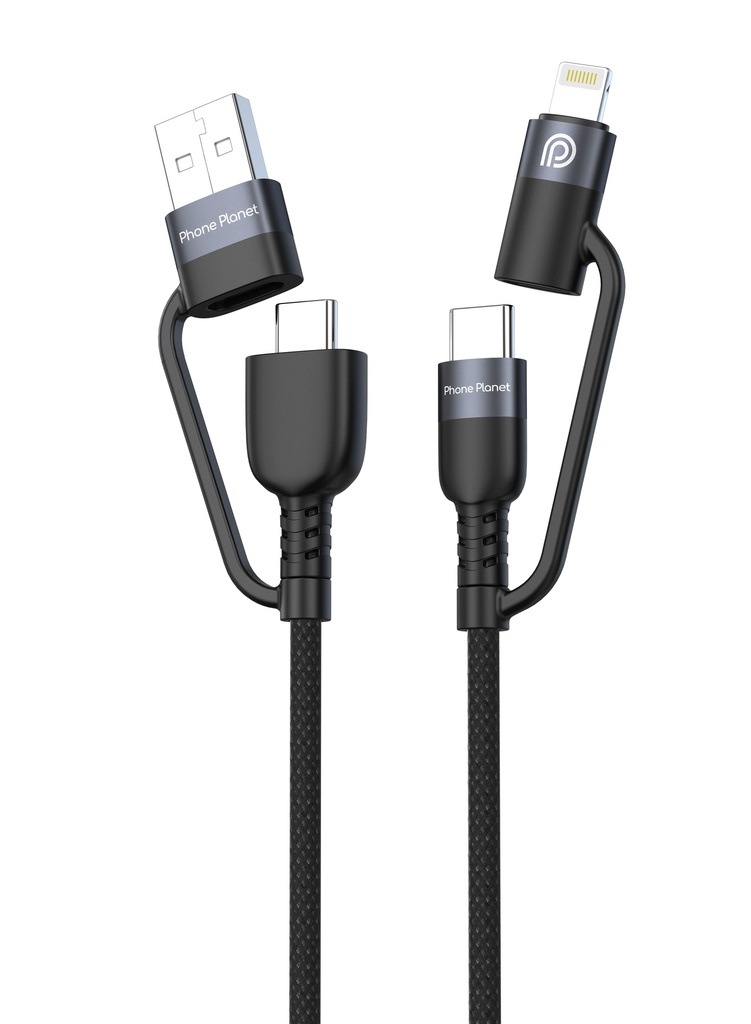 Phone Planet Braided 4 IN 1 Fast Cable