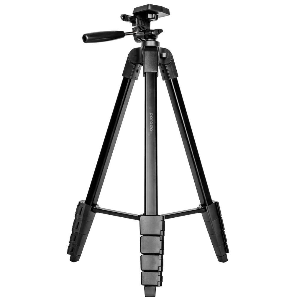 Porodo Professional Gimbal Tripod 171Cm Height (Black)