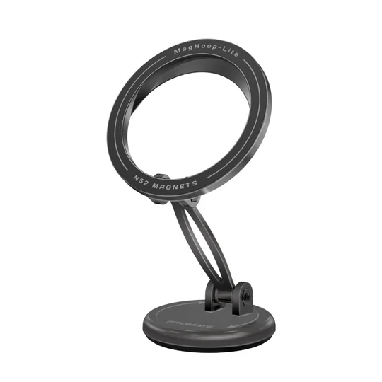 بروميت حامل هاتف ذكي مغناطيسي متوافق مع الماق سيف  بدوران 360° بدون مشبك مع تثبيت آمن ومضاد للانزلاق  (أسود)